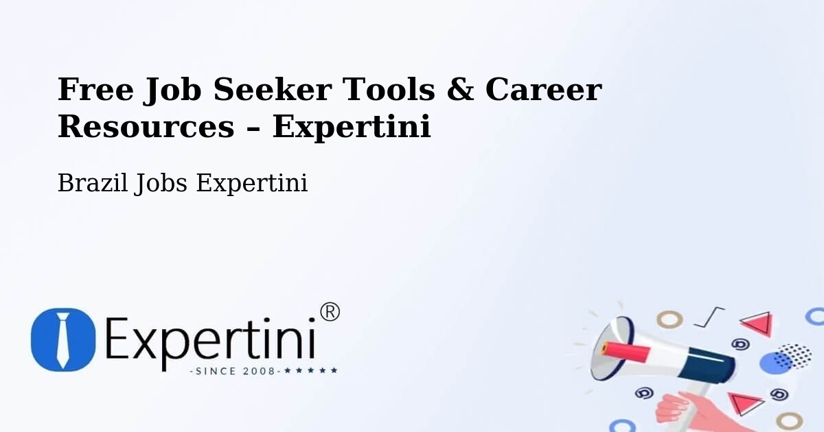 Free Job Seeker Tools & Career Resources – Cambé - Cambé, Brazil Jobs Expertini